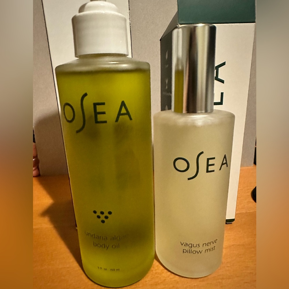 Osea undaria algae body oil and vagus nerve pillow mist
